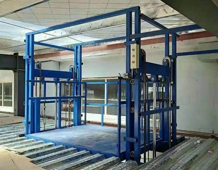 導軌鏈條式升降貨梯